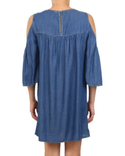 Glam Women's Tencel Cold Shoulder Dress