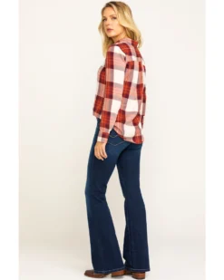 Ariat Women's Dark Ultra Stretch Flare Katie Jeans -Cowgirl Edge Sales 2000282169 400 P5