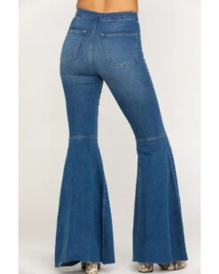 Free People Women's Dark Wash High Rise Just Float On Flare Jeans 6 Free People Women's Dark Wash High Rise Just Float On Flare Jeans -Cowgirl Edge Sales 2000284725 401 P4