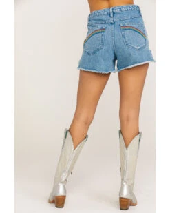 Show Me Your Mumu Women's Arizona Delta Rainbow High Waisted Shorts -Cowgirl Edge Sales 2000286000 400 P1