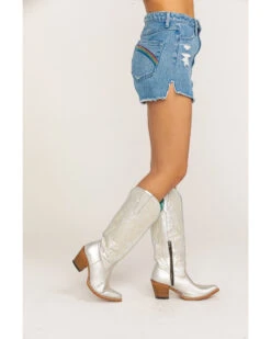 Show Me Your Mumu Women's Arizona Delta Rainbow High Waisted Shorts -Cowgirl Edge Sales 2000286000 400 P3