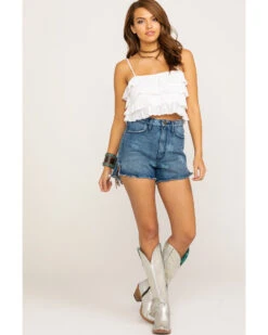 Show Me Your Mumu Women's Arizona High Waisted Stellar Star Shorts -Cowgirl Edge Sales 2000286001 400 P6