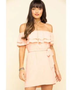 Show Me Your Mumu Women's Peach Rosie Mini Dress 9 Show Me Your Mumu Women's Peach Rosie Mini Dress -Cowgirl Edge Sales 2000296939 840 P1