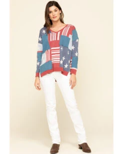 Tasha Polizzi Women's Flag Patch Pullover -Cowgirl Edge Sales 2000306838 900 P6