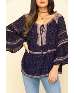 Free People Women's Talia Embroidered Blouse 11 Free People Women's Talia Embroidered Blouse -Cowgirl Edge Sales 2000313690 410 P4