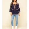 Free People Women's Talia Embroidered Blouse