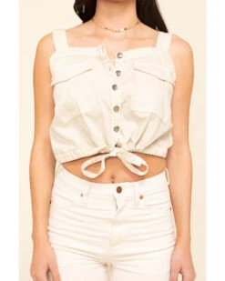 Free People Women's Palm Desert Denim Top 8 Free People Women's Palm Desert Denim Top -Cowgirl Edge Sales 2000313715 103 P4