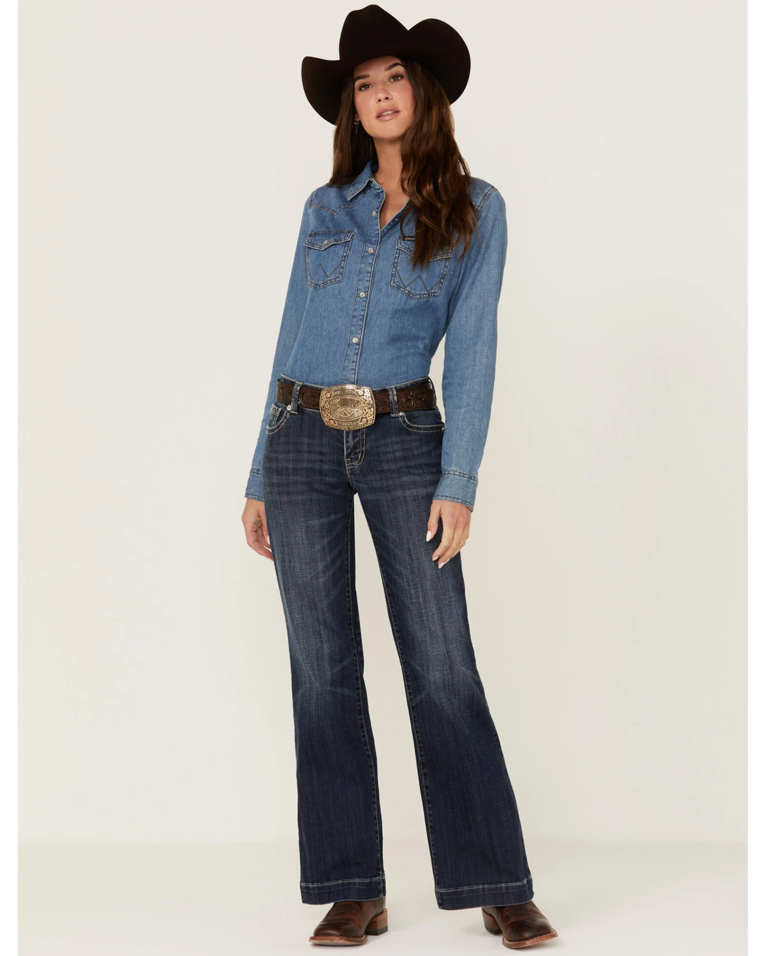 Stetson Women's 214 Trouser Flare Jeans 3 Stetson Women's 214 Trouser Flare Jeans - Image 3