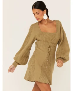 Free People Women's Emmaline Mini Sweater Dress -Cowgirl Edge Sales 2000333161 343 P1