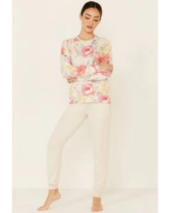PJ Salvage Women's Happy Blooms Sweatpants -Cowgirl Edge Sales 2000339484 104 P1