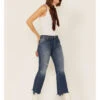 Free People Women's Mid Rise Crop Straight Jeans