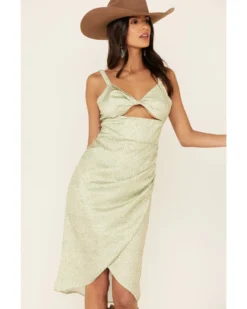 Sadie & Sage Women's Amy Dot Midi Dress -Cowgirl Edge Sales 2000340696 343 P4