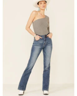 Rock & Roll Denim Women's Medium Wash Stretch High Rise Bootcut Jeans -Cowgirl Edge Sales 2000344506 420 P1