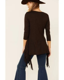 Tasha Polizzi Women's Solid Brown Darcie 3/4 Sleeve Tunic 6 Tasha Polizzi Women's Solid Brown Darcie 3/4 Sleeve Tunic -Cowgirl Edge Sales 2000344721 200 P4