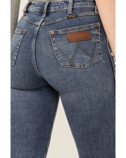 Wrangler Retro Women's High Rise Trumpet Flare Denim Jeans -Cowgirl Edge Sales 2000346646 420 P3