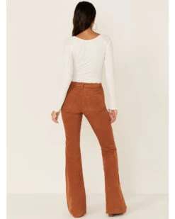 Idyllwind Women's Pecan High Rise Flare Stretch Corduroy Pants 6 Idyllwind Women's Pecan High Rise Flare Stretch Corduroy Pants -Cowgirl Edge Sales 2000352050 202 P4