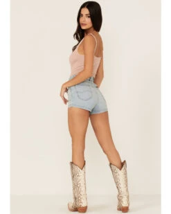 Lee Women's Vintage Modern High Rise Laundered Light Shorts -Cowgirl Edge Sales 2000356763 450 P3