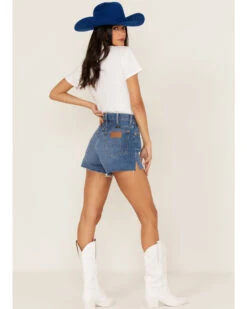 Wrangler Women's Medium Wash High Rise Festival Shorts