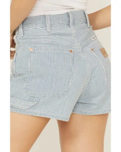 Wrangler Women's Hick Horey Stripe Carpenter Shorts