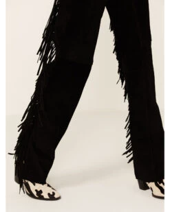 Understated Leather Women's Leather Suede Paris Texas Chaps -Cowgirl Edge Sales 2000358787 001 P4