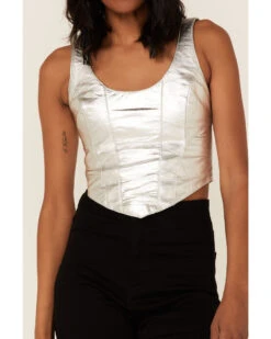 Understated Leather Women's Metallic Mustang Bustier -Cowgirl Edge Sales 2000358791 040 P2