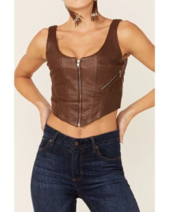 Understated Leather Women's Leather Moto Bustier -Cowgirl Edge Sales 2000358792 200 P2