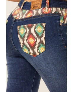 Ranch Dress'n Women's Hayes Southwestern Pocket Bootcut Jeans -Cowgirl Edge Sales 2000359674 400 P3