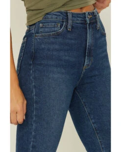 Just Black Denim Dark Wash Kick Flare Jeans