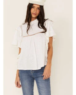 Free People Women's Le Femme Tee -Cowgirl Edge Sales 2000360466 100 P1