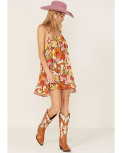 Show Me Your Mumu Women's Oasis Floral Print Mini Dress -Cowgirl Edge Sales 2000360786 900 P2