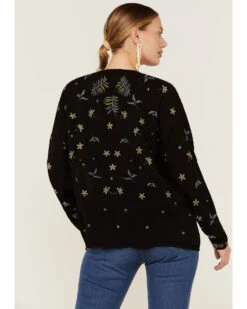 Johnny Was Women's Garden Embroidered Stripe Blouse -Cowgirl Edge Sales 2000362205 001 P3