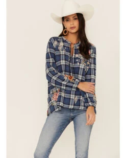 Johnny Was Women's Multicolored Umoya Effortless Scarf Back Blouse