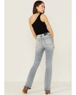 Daze Women's Acid Wash Go-Getter Flare Jeans