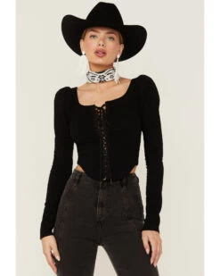 Free People Women's Willow Long Sleeve Top 7 Free People Women's Willow Long Sleeve Top -Cowgirl Edge Sales 2000362301 001 P1