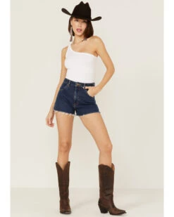 Rolla's Women's Dusters Medium Wash High Rise Shorts