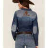 Tasha Polizzzi Women's Arizona Denim Embroidered Shirt