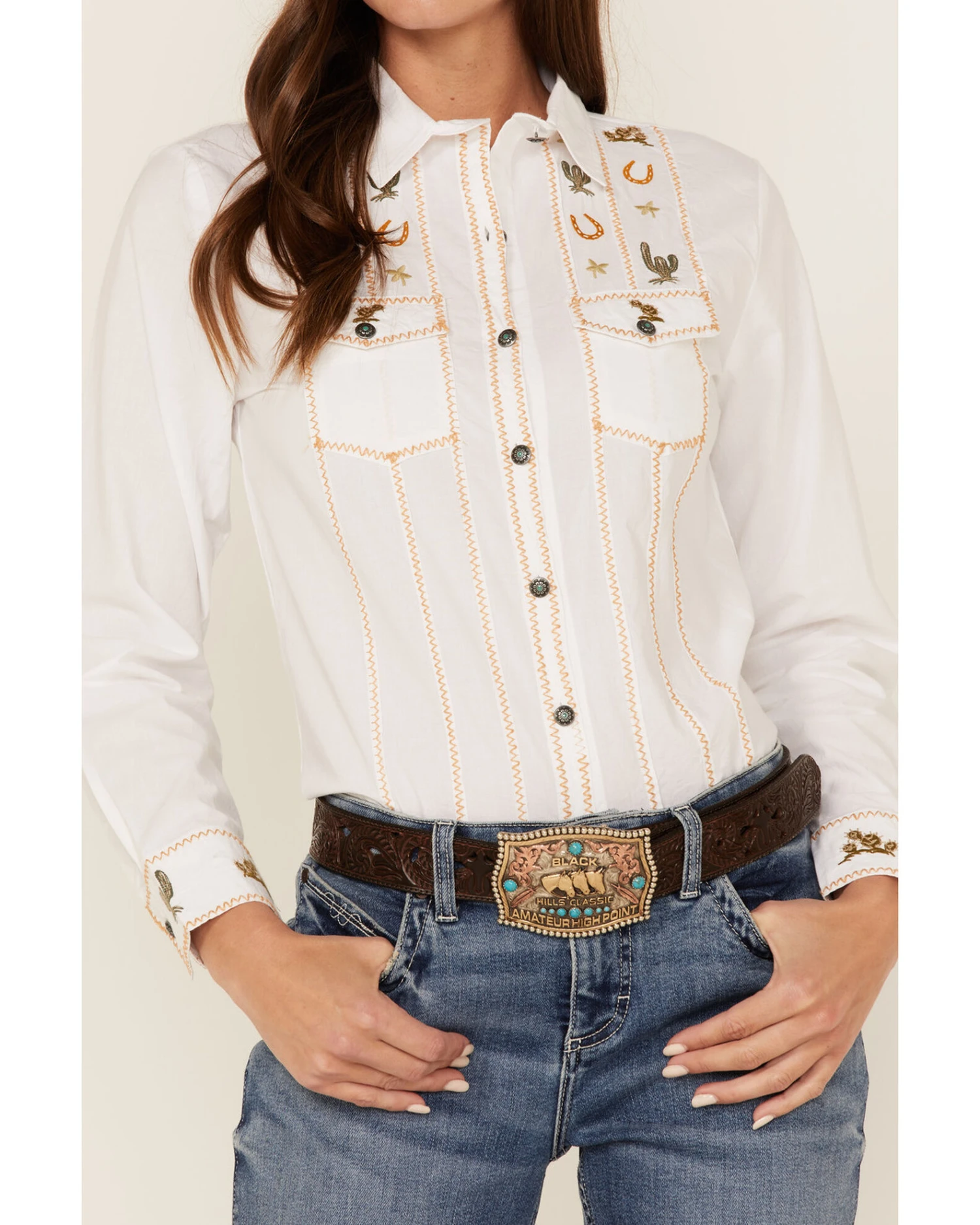 Tasha Polizzi Women's Jackson Embroidered Western Shirt 2 Tasha Polizzi Women's Jackson Embroidered Western Shirt - Image 2