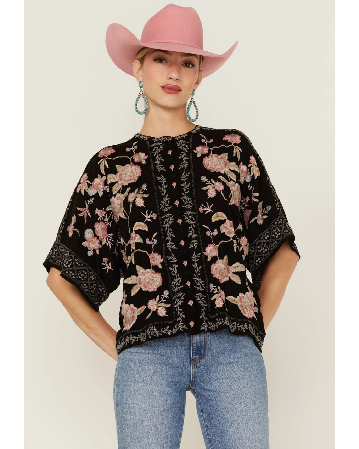 Johnny Was Women's Mulane Embroidered Top 3 Johnny Was Women's Mulane Embroidered Top - Image 3