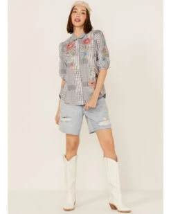 Johnny Was Women's Jordan Lisbon Floral Shirt 6 Johnny Was Women's Jordan Lisbon Floral Shirt -Cowgirl Edge Sales 2000363626 900 P1