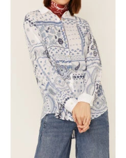 Johnny Was Women's Vanya Schiffu Oversized Shirt -Cowgirl Edge Sales 2000363636 100 P3