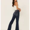 7 For All Mankind Women's Medium Melrose Tailorless Dojo Wide Trouser Leg Jeans