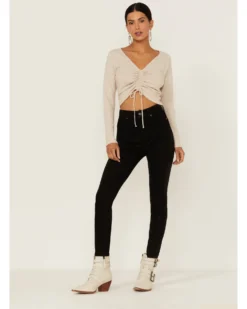 7 For All Mankind Women's Coated High Waist Ankle Skinny Jeans 7 7 For All Mankind Women's Coated High Waist Ankle Skinny Jeans -Cowgirl Edge Sales 2000364282 001 P1