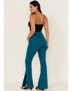 Idyllwind Women's Teal Mid Flare Jeans 6 Idyllwind Women's Teal Mid Flare Jeans -Cowgirl Edge Sales 2000364327 443 P3