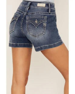 Miss Me Women's Sailor Flap Pocket Denim Jean Shorts -Cowgirl Edge Sales 2000364473 400 P2