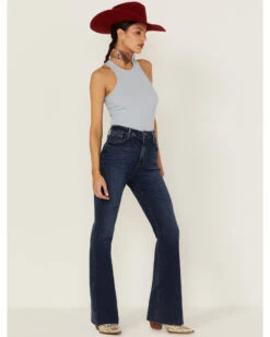 Just Black Denim Women's High Rise Vintage Wide Leg Flare Jeans -Cowgirl Edge Sales 2000365694 400 P1