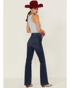 Just Black Denim Women's High Rise Vintage Wide Leg Flare Jeans -Cowgirl Edge Sales 2000365694 400 P3