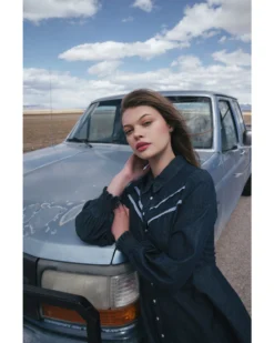 Maggie Sweet Women's Barcelona Tiered Denim Dress -Cowgirl Edge Sales 2000365869 400 P1