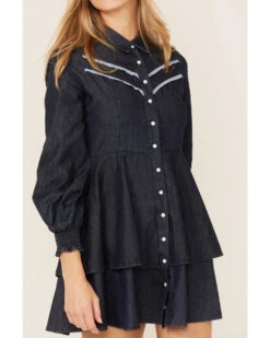 Maggie Sweet Women's Barcelona Tiered Denim Dress