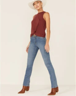 Lola Jeans Women's Light Wash High Rise Straight Jeans 6 Lola Jeans Women's Light Wash High Rise Straight Jeans -Cowgirl Edge Sales 2000366386 400 P1