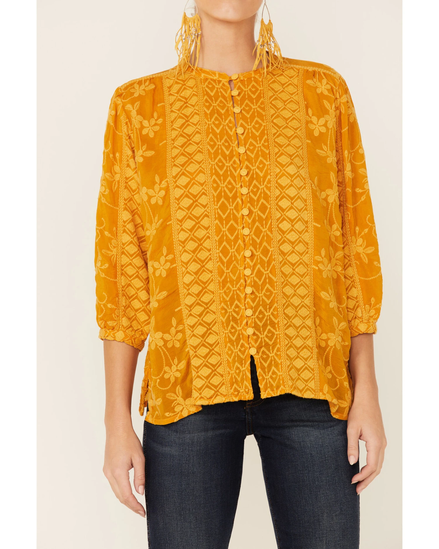 Johnny Was Women's Ciaga Phoebe Button Down Top 4 Johnny Was Women's Ciaga Phoebe Button Down Top - Image 4